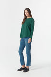 On Repeat Raglan Tee - Rain Forest
