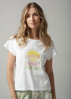 Summer Play Printed Tee - Pink