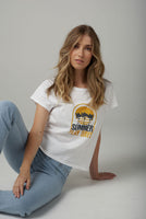 Summer Play Printed Tee - Navy