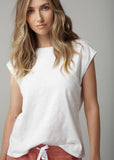 Cotton Muscle Tee - White