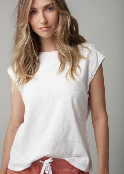 Cotton Muscle Tee - White