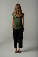 Cotton Muscle Tee - Fairway Green
