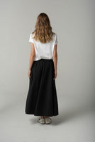 Cotton Front Split Tee - White