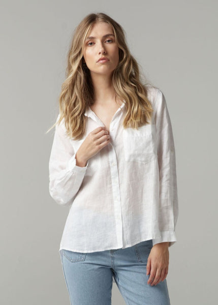 Classic Linen Shirt - White
