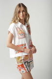 Rodeo Patch Cap Sleeve Shirt