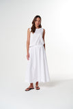 Full Maxi Skirt - White
