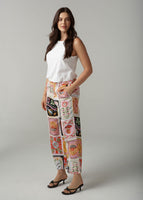 Rodeo Print Cropped Pants