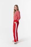 Stripe Trackie - Salsa