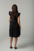 Cotton Mini Sundress - Black