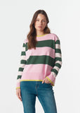 Sierra Contrast Stripe Knit - Lush Green