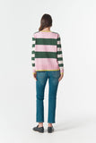 Sierra Contrast Stripe Knit - Lush Green