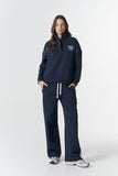 Stripe Trackie - Navy