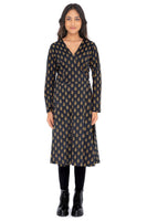 Sunburst Wrap Dress - Acton Print