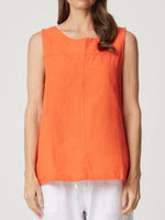 Tallie Linen Tank - Coral