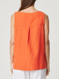 Tallie Linen Tank - Coral