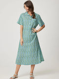 City Dress - Green Spot