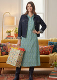 City Dress - Green Spot