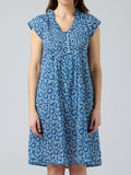 Darling Dress - Blue/White Circle