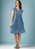 Darling Dress - Blue/White Circle