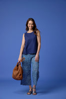 Lee Lounge Pants - Blue White Circle