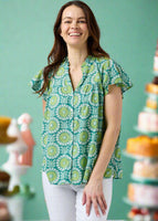 Jess Top - Vintage Flower