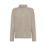 Camille Lambswood Cable Rollneck - Sand