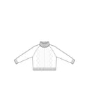 Camille Lambswood Cable Rollneck - Denim
