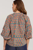 Carey Shirt - Turquoise Meadow