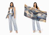 Artist Label Scarf - Celestial Waves