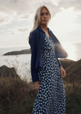 Chateaux Maxi Dress - Pressed Pansies Sail