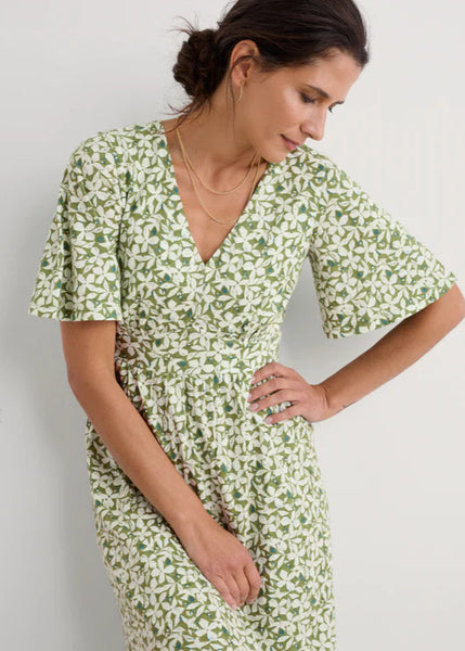 Chateaux Dress - Headland Collage Dark Citron