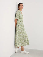 Chateaux Dress - Headland Collage Dark Citron