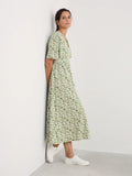 Chateaux Dress - Headland Collage Dark Citron
