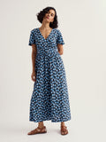 Chateaux Maxi Dress - Pressed Pansies Sail