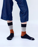 Chunky Rib Merino Socks - Midnight