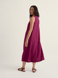 Cresting Waves Dress - Dark Freesia