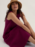 Cresting Waves Dress - Dark Freesia