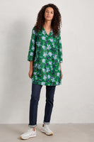 Curves Flow Tunic - Cyclamen Island