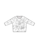 Diane 3/4 Cotton Tee - Sky