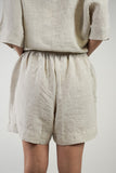 Eve Linen Shorts - Oat