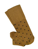 Long Dotty Merino Socks - Mustard