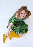 Long Dotty  Cotton Socks - Ochre