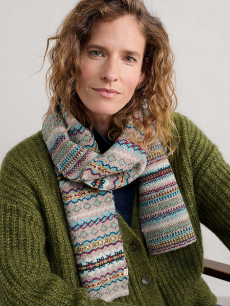 Dreaming Tide Scarf - Harlyn Pink Grass Multi