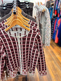 Odette Box & Ball Cardigan - Spice