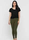 Soft Bamboo Leggings - Dark Olive