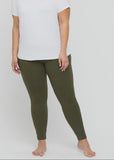 Soft Bamboo Leggings - Dark Olive