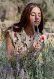 Petal Wool Embroidered Vest