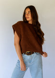 Pippi Wool Vest - Warm Choc
