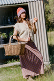 Button Wool Vest - Almond