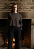 Batwing Saddle Shoulder Pull Over - Coffee Bean